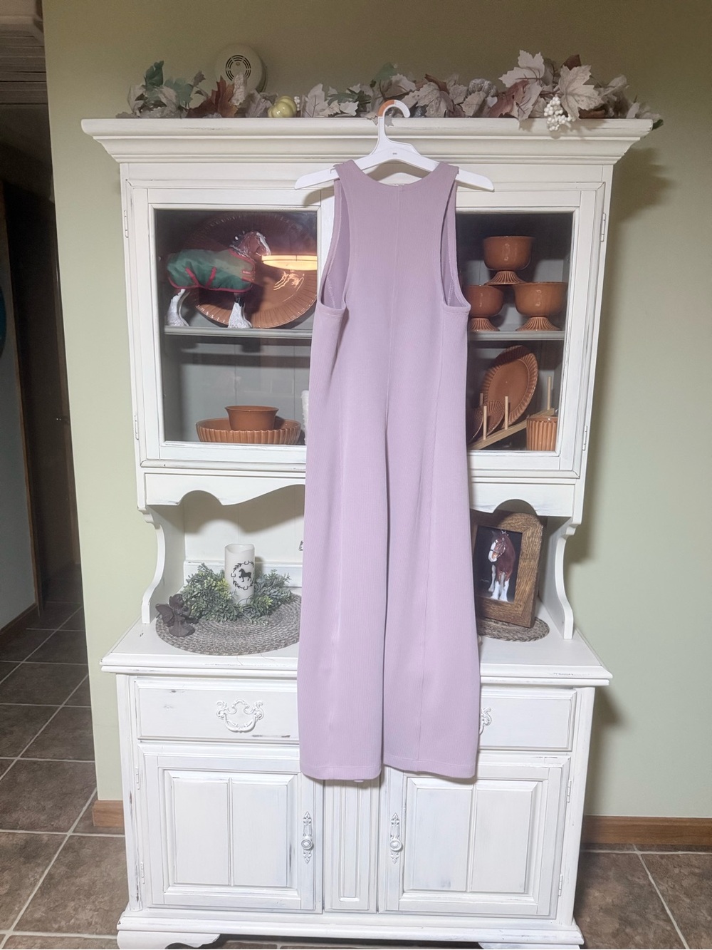 Athleta Blush Pink Sleeveless Midi Dress - Picture 5 of 6